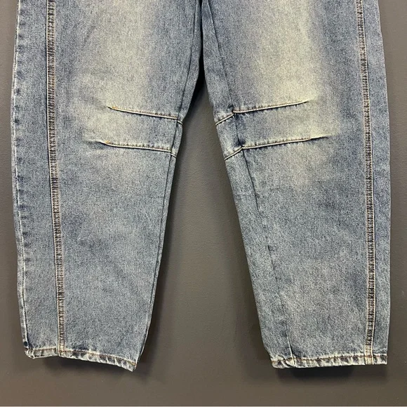 Women’s Baggy Barrel Jeans Medium Wash Size XL - Picture 3 of 4